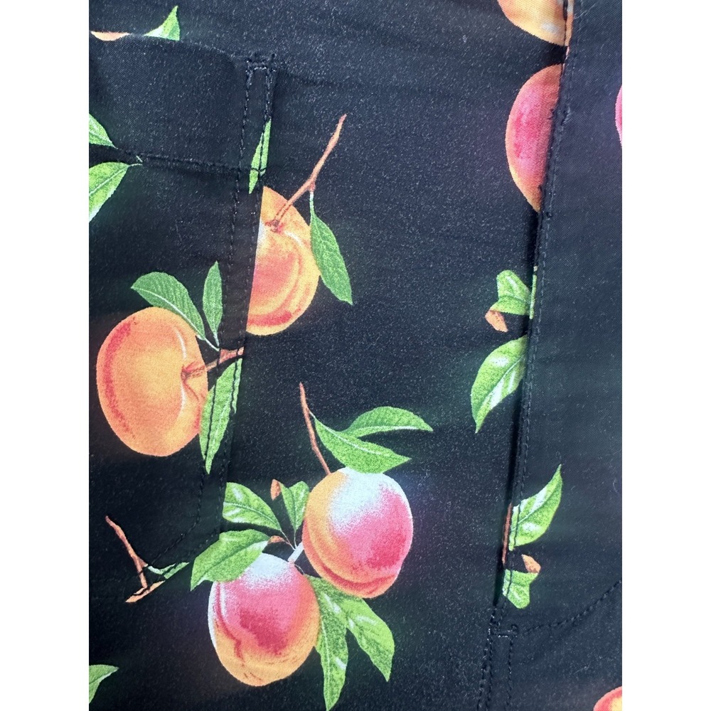 Maeve x Anthropologie Colette Crop Ankle Wide-Leg Pants Black Peach Print 33 - Picture 8 of 15